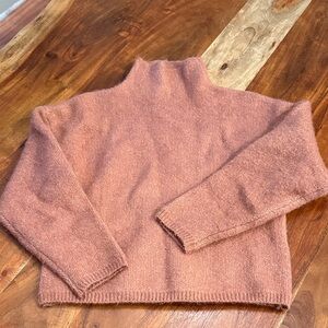 Lulu's Warm Cowl Neck Sweater - Dusty Rose